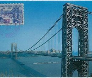 32297 - USA -  MAXIMUM CARD - 1952 - Architecture : George Washington Bridge