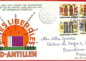 aa3579 - DUTCH  ANTILLEN - POSTAL HISTORY - FDC COVER  1966 ARTS Religion MATHS