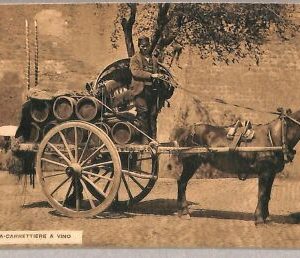 ab0442 - POSTAL VINTAGE - ROMA Ciudad: Cartero de vinos