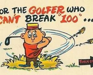 11396 -  VINTAGE Humour Illustrated POSTCARD - Golf