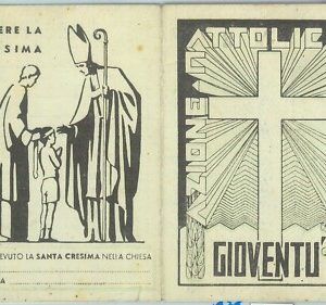 87158 - vintage document TESSERA D'EPOCA -  AZIONE CATTOLICA  1938