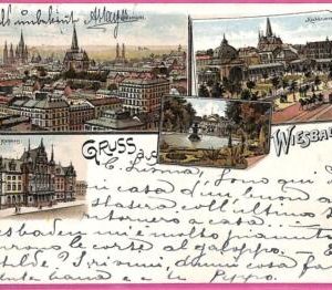 af8561 - GERMANY - Ansichtskarten VINTAGE POSTCARD - Gruss aus  Wiesbaden - 1901