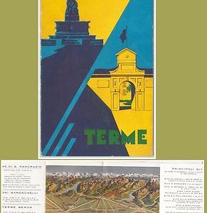 55486 -- DEPLIANT PUBBLICITARIO d'Epoca - BERGANO:  Trescore Balneario anni '30