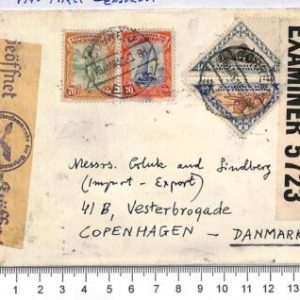 P0927 - Companhia MOZAMBIQUE - Postal HISTORY - Censored COVER to DENMARK  1940