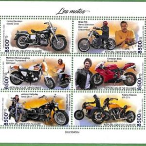 B1712 - GUINEE - ERROR MISPERF Stamp Sheet - 2023 - Motorbikes, Transport