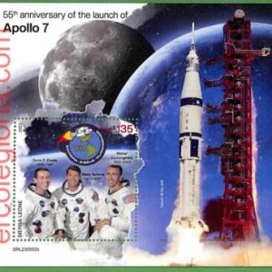 B1761 - SIERRA LEONE -  Stamp Sheet - 2023 - SPACE, Apollo 7