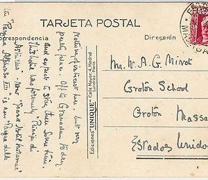 España - HISTORIA POSTAL: POSTAL con matasello: ESTACION DE INVIERNO - MALAGA