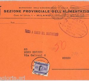 55580 - RSI - STORIA POSTALE:  SEGNATASSE 66 isolato su BUSTA 1944
