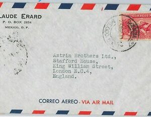 47948   MEXICO -  POSTAL HISTORY -   COVER to UK with BRITISH & USA Censors 1942