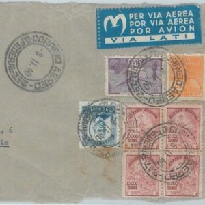 81772 - BRAZIL - POSTAL HISTORY -  COVER cut-out to ITALY - LATI  flight  1940