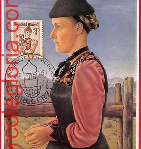 56930 - AUSTRIA - Postal History - MAXIMUM CARD  - Costumes, Bregenz - 1955