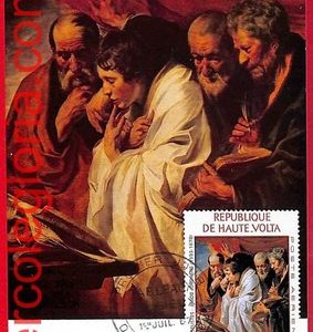 52728 - Haute-Volta - Postal History - Set of 4 MAXIMUM CARD - ART Religion 1967