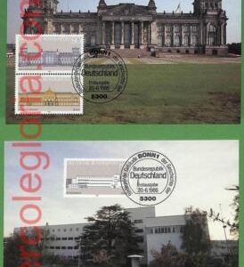 ag7419 - GERMANY - Set of 6  MAXIMUM CARD - 20.06.1986 - ARCHITECTURE