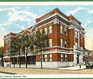 ah2207 - VINTAGE POSTCARD - MASONIC  Temple, Marion, IND. - 1926