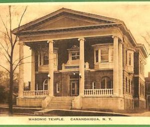 ah2211 - VINTAGE POSTCARD - MASONIC  Temple, Canandaigua, N.Y.