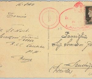 71227 - ITALIA - STORIA POSTALE : MARINA R. Nave Torpediniera LAUDIER 1940