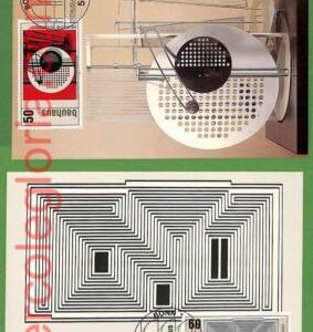ag7437 - GERMANY - Set of 3  MAXIMUM CARD - 08.02.1983  MODERN ART