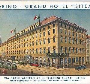 53184 - CARTOLINA d'Epoca PUBBLICITARIA - TORINO - GRAND HOTEL SITEA