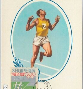 51327 - ALBANIA - MAXIMUM CARD - 1964 OLYMPIC GAMES: ATHLETICS Gymnastics