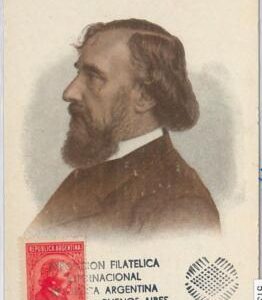 51385  - ARGENTINA -  POSTAL HISTORY: MAXIMUM CARD 1950 Bartolomé Mitre POLITICS