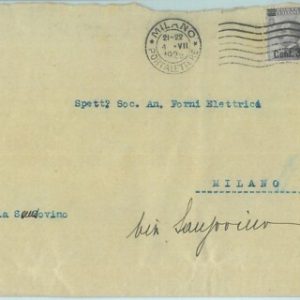 87260 - REGNO Michetti - STORIA POSTALE -  Sass # 180  Isolato su BUSTA   1925