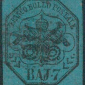 87733b   - Francobolli ANTICHI STATI -  PONTIFICIO : Sassone 8   USATO
