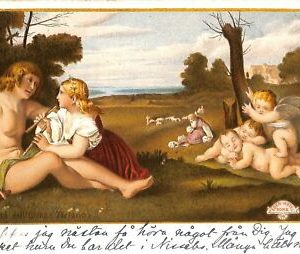 ab0545 - VINTAGE POSTCARD - ROM City: The Three Ages of Man (Tizian)