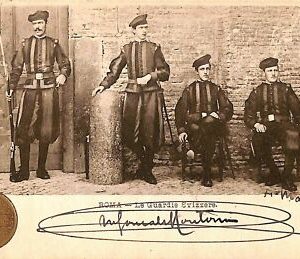 ab0544 - VINTAGE POSTKARTE - ROM Stadt: Die Schweizer Garde