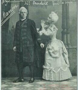 91937 - Vintage POSTCARD - MUSIC / THEATER / Opera : MANON #7