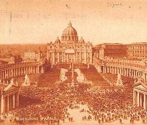 ab0562 - POSTAL VINTAGE - ROMA Ciudad: Bendición Papal
