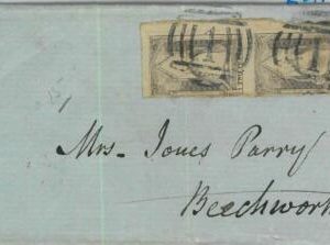 BK0354 - AUSTRALIA Victoria - Postal History -  STAMP PAIR on COVER  1883 - NICE