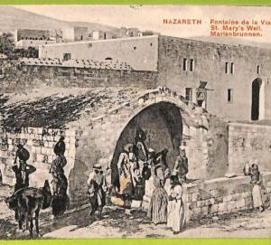 af3368 -  JUDAICA vintage postcard: ISRAEL - Nazareth - St.Mary's Well