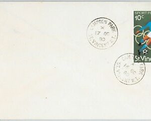 39872   ST VINCENT  -  POSTAL HISTORY - COVER  : CAMDEN PARK - FOOTBALL OLYMPICS