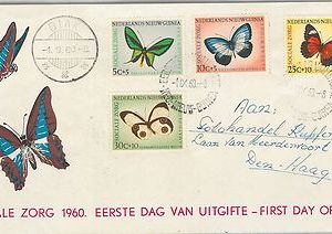 62443  - DUTCH NEW GUINEA - POSTAL HISTORY - FDC COVER 1960:  BUTTERFLIES