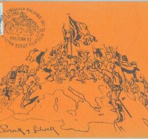 89809  - ITALY - POSTAL HISTORY - SPECIAL CARD & Postmark  1993  Boy Scouts