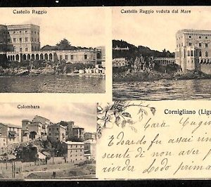 ab2382 CARTOLINA D'EPOCA GENOVA  Provincia : Cornigliano Ligure
