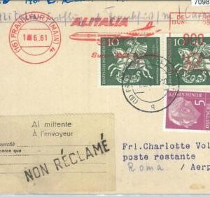 70987 - GERMANY - Postal History - FIRST FLIGHT:  FRANKFURT / MILANO  442 GD