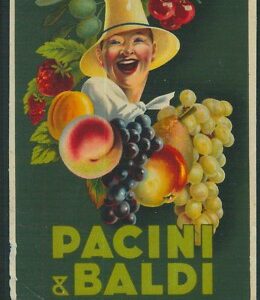 Lib1077 - CARTOLINA d'Epoca PUBBLICITARIA Illustrata - PACCINI & BALDI Pistoia