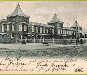 af1485 - CHILE - Vintage Postcard  - Iquique - Cuartel de Infanteria - 1905