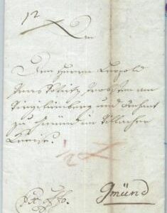 69937 - GERMANY - POSTAL HISTORY - PREFILATELIC COVER  Gubernio Liriburg 1821