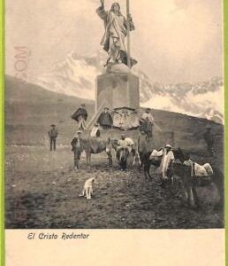 af1512 - CHILE - Vintage Postcard  - El Cristo Redentoe