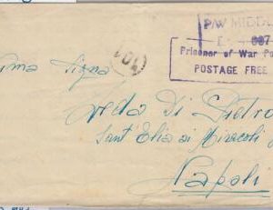 56020 - EGYPT / WWII - POSTAL HISTORY: COVER from P.W. MIDDLE EAST 007 1944