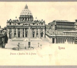 ab0353 - CARTOLINA D'EPOCA - ROMA Città : Piazza e Basilica di S. Pietro