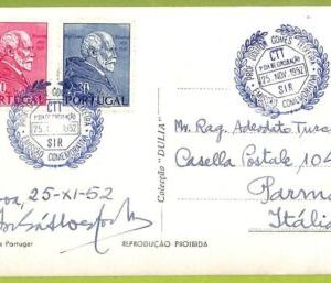 af9651 - PORTUGAL - POSTAL HISTORY - FDC  Postcard - 1952,  MEDICINE