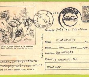 af9666 - ROMANIA - POSTAL HISTORY - Postal Stationery Card - MEDICINE