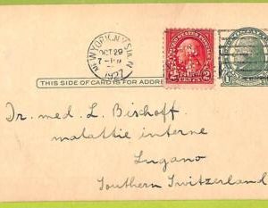 af9680 - USA - POSTAL HISTORY - Postal Stationery cover -  1927, MEDICINE