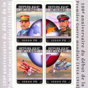 A8087 - REP.GUINEE -  Stamp Sheet - 2014  World War I