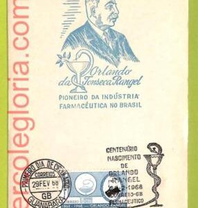 af9505 - BRAZIL  - POSTAL HISTORY - FDC  MAXIMUM CARD - 1968, MEDICINE