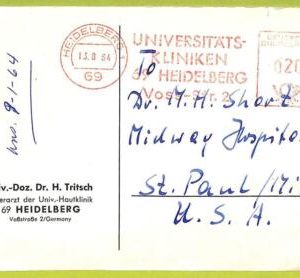 af9528 - GERMANY - POSTAL HISTORY - Postcard - 1964,  MEDICINE