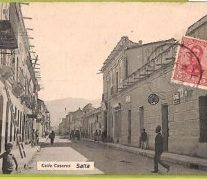 af1029 - ARGENTINA - Vintage Postcard - Salta - Calle Caseros - 1912